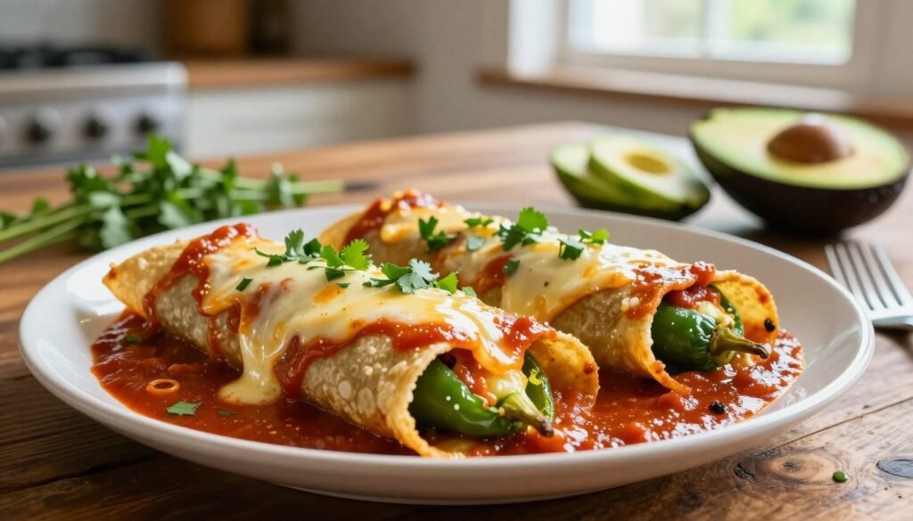 Chile Rellenos Enchiladas