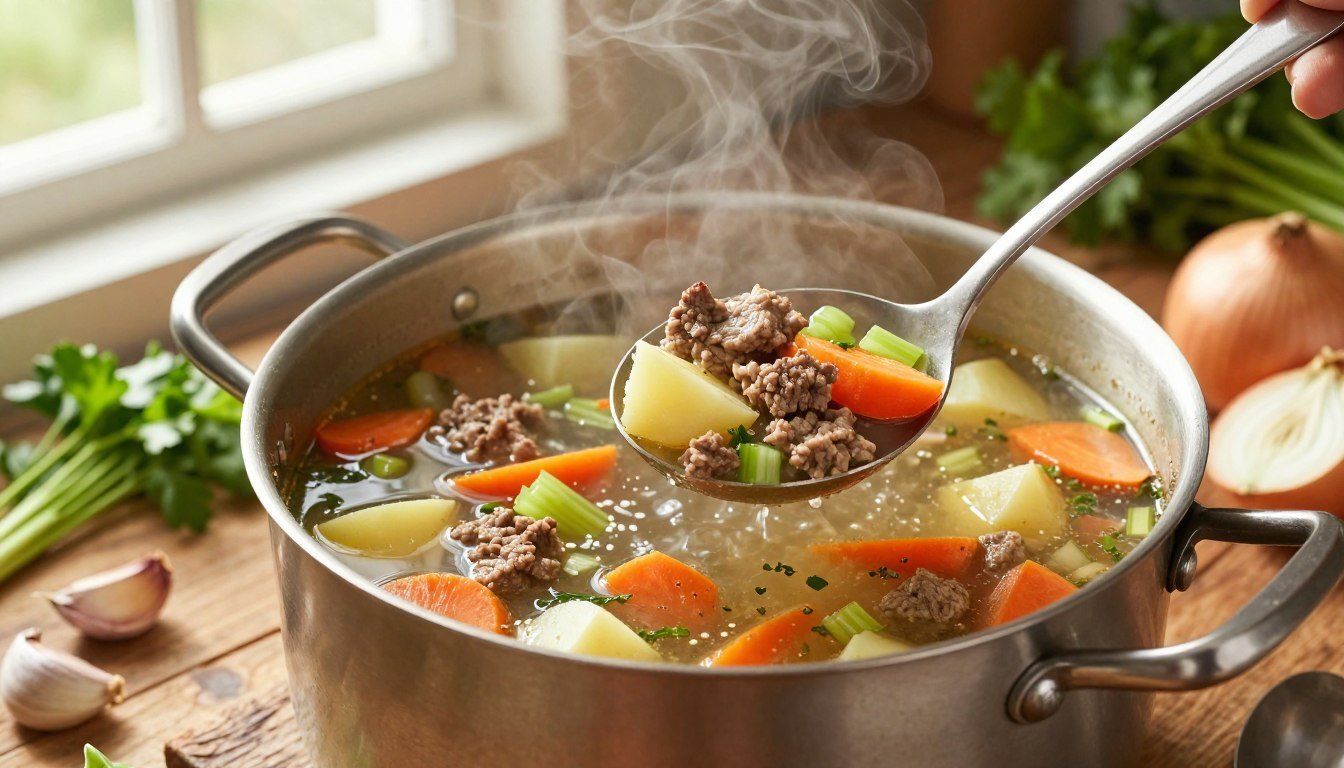 hamburger meat soup recipes