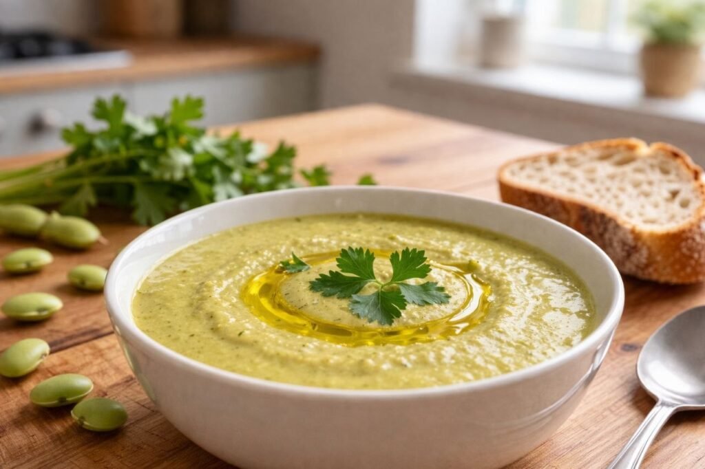 Creamy Fava Bean Soup Recipe