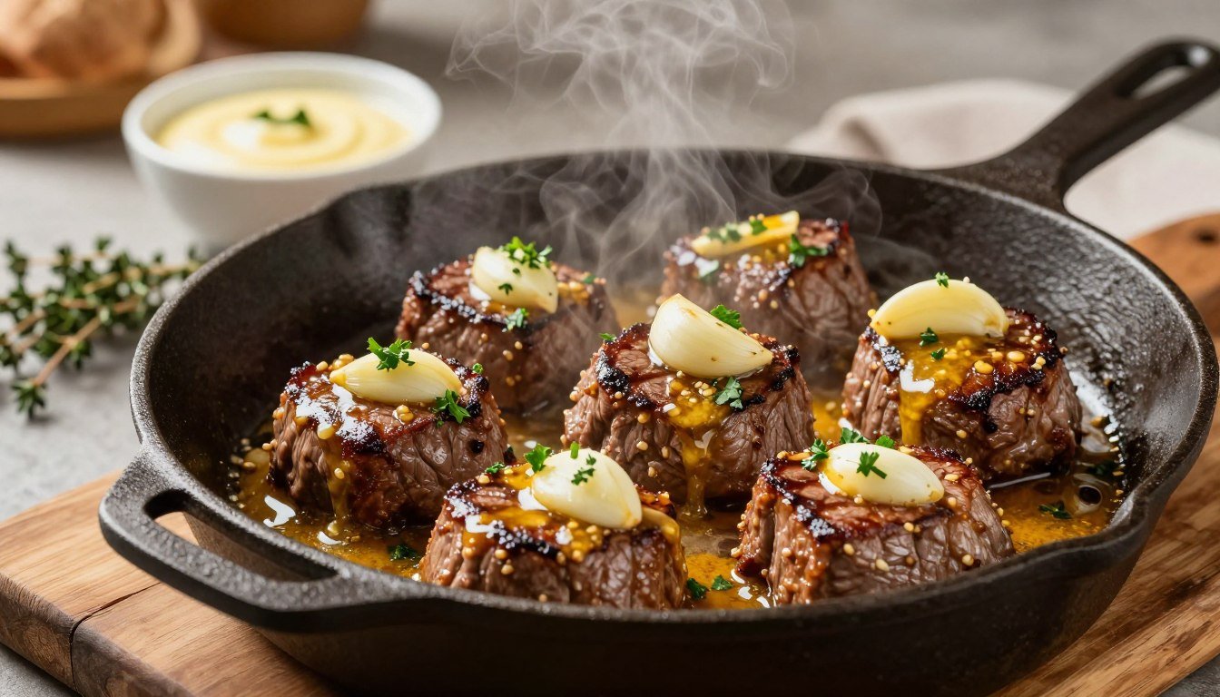 garlic butter steak bites