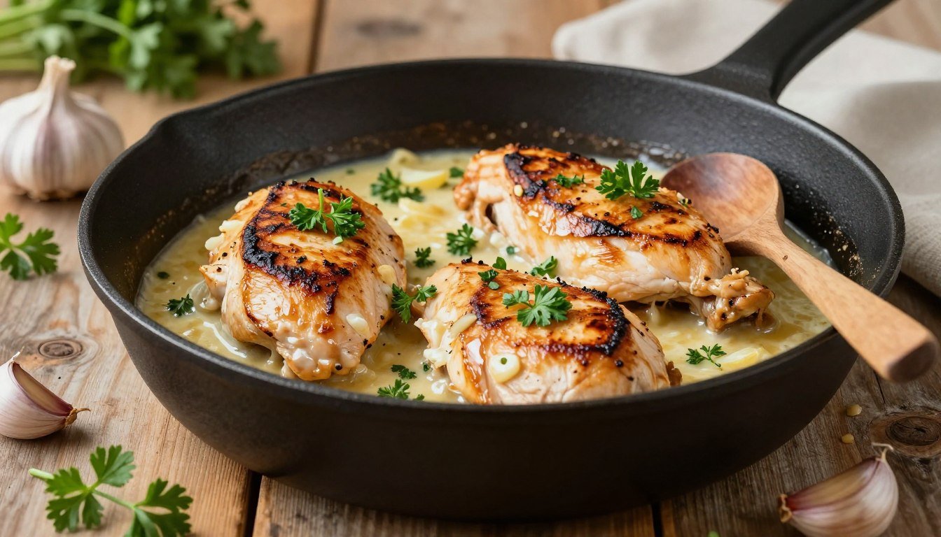 Creamy Garlic Chicken Recipe